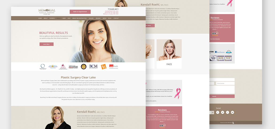 Memorial Clear Lake - Homepage | Centaur Marketing